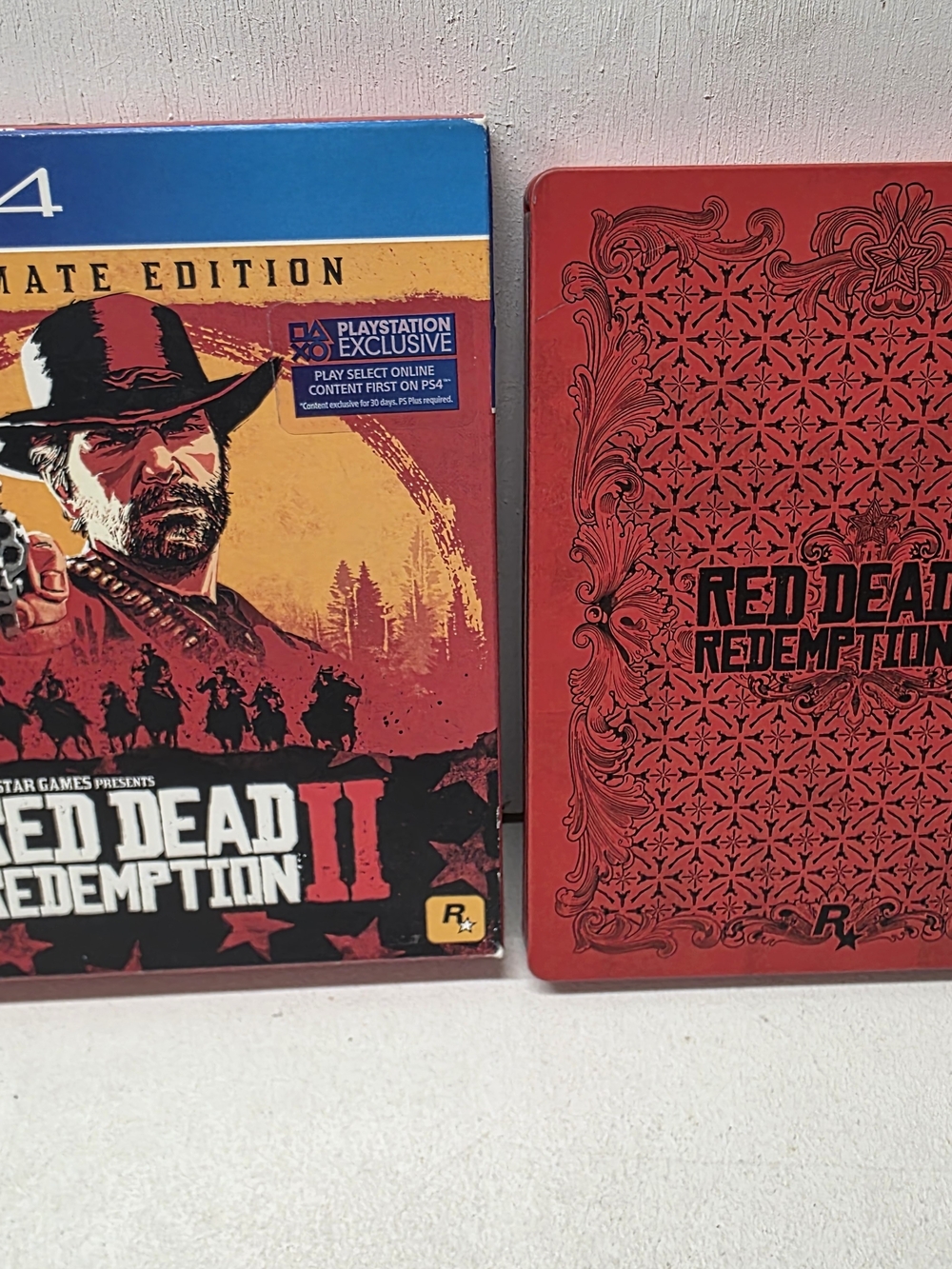 Red Dead Redemption 2 Ultimate Edition PS4 Steelbook Map 2 Disc Tested RDR2